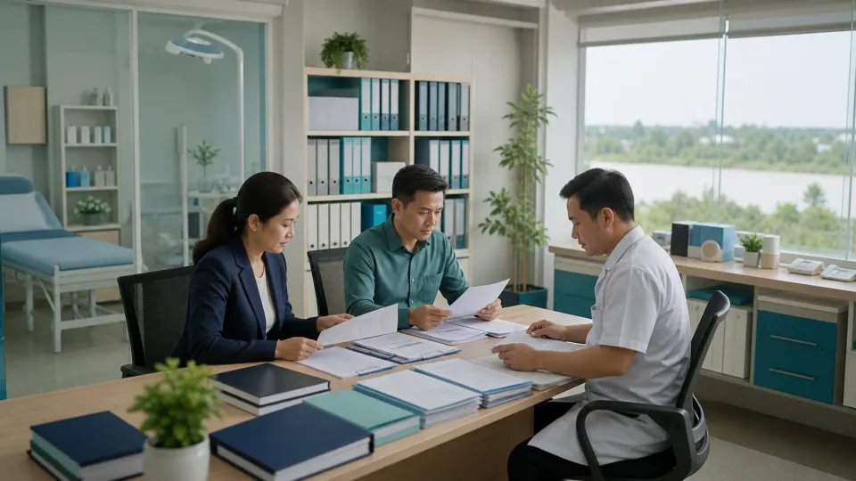 Minh họa bài viết Xin giấy phép phòng khám Vĩnh Long: Checklist hồ sơ
