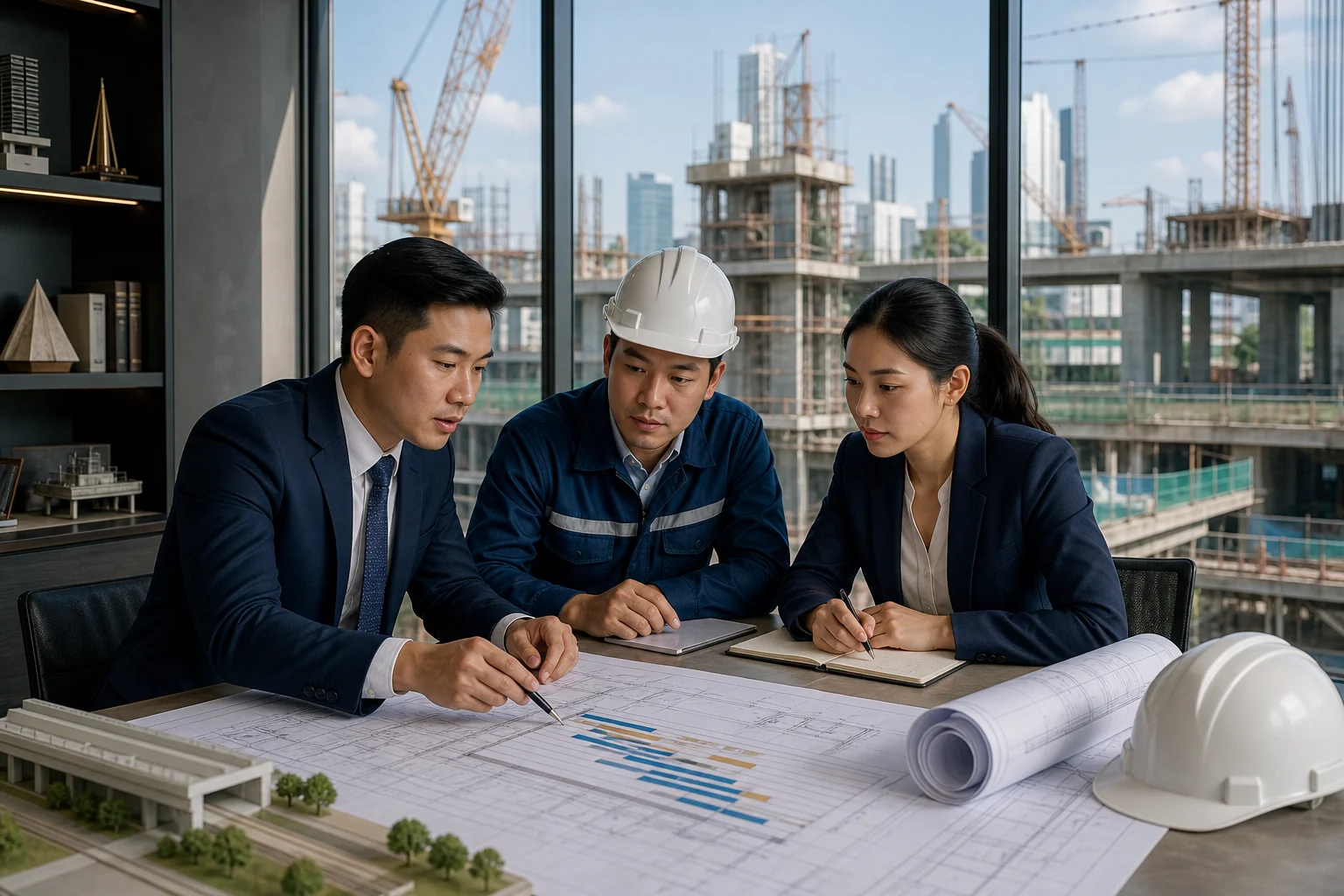 Hạ tầng xây dựng và kết nối của dự án năng lượng