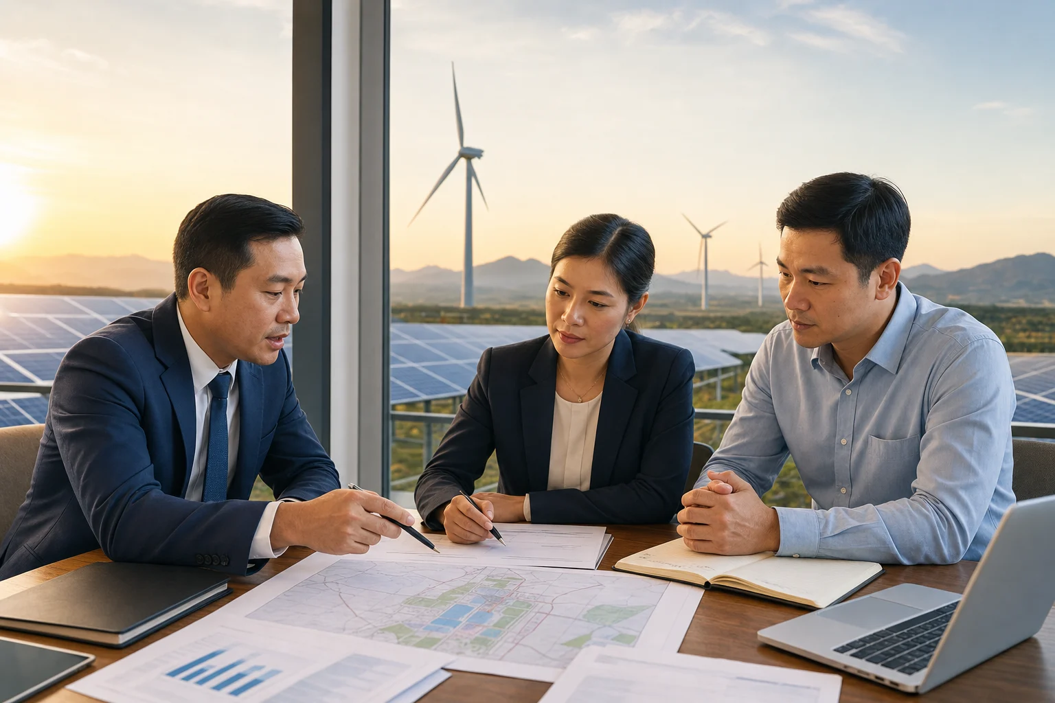 Dự án năng lượng tái tạo và hạ tầng điện
