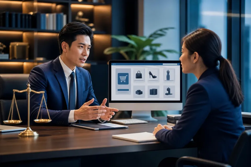 Minh họa bài viết Tư vấn pháp lý bán hàng online Hóc Môn: Lộ trình tuân thủ